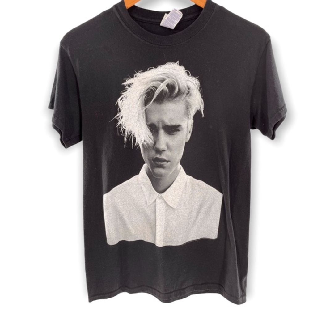 Justin Bieber Purpose Tour Unisex Black Concert T-Shirt Size small